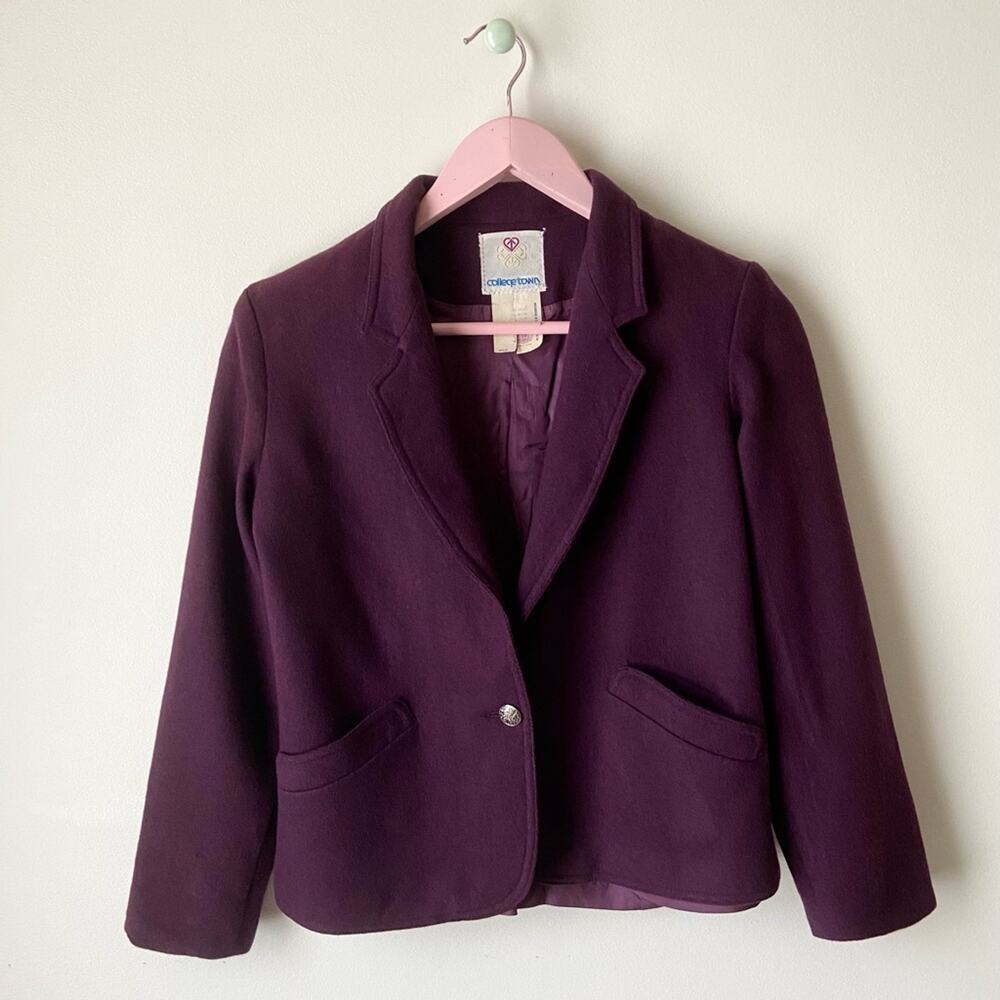 Vintage College Town Wool Blend Blazer